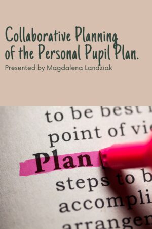 Collaborative Planning of the Personal Pupil Plan.