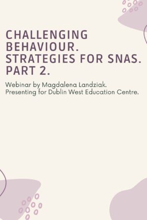 Challenging Behaviour - Strategies for SNAs. Part 2.
